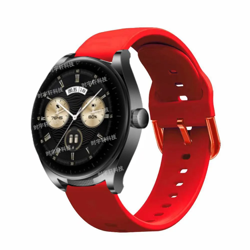 Спортивный ремешок 22 мм для Huawei Watch Buds Band Силиконовый браслет для Huawei Watch 3 4/GT 2 Pro/GT 3 GT 4 GT 5 46 мм/Runner/2E Correa