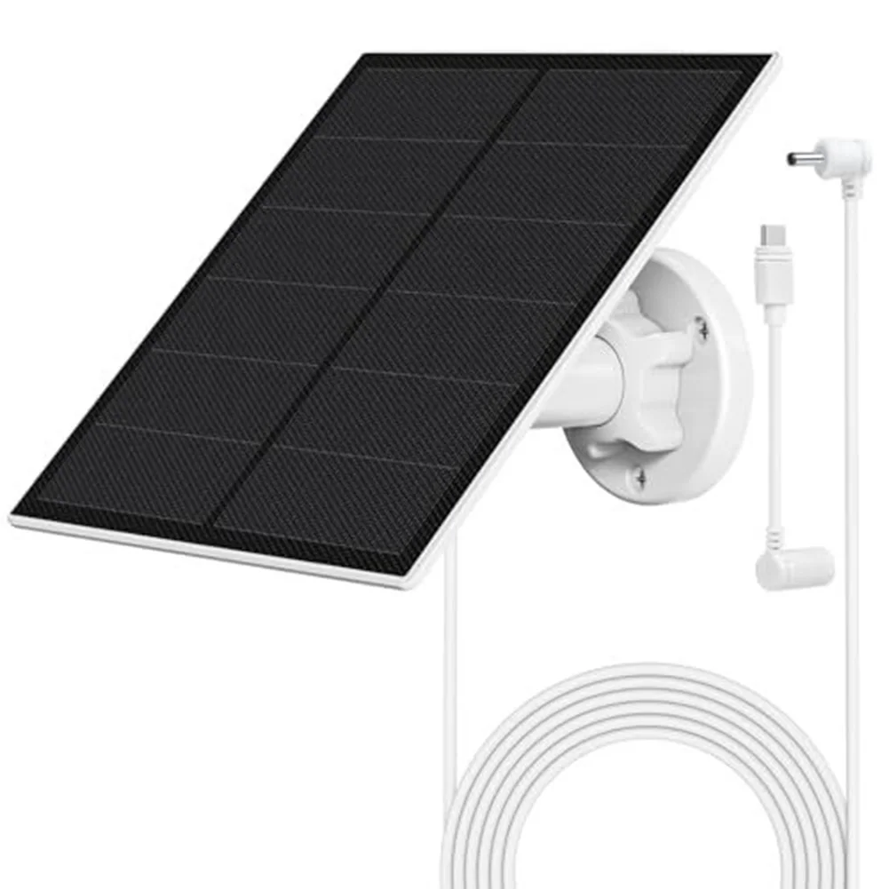 

Premium 5W Solar Panel for For ring Cameras Comes with a 4m Charging Cable and Adjustable Installation Bracket