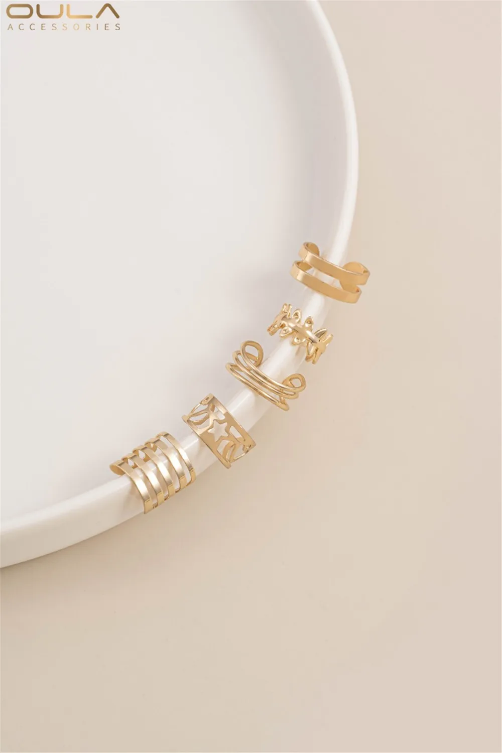 14K Gold-plated C-shaped Ear Clips No Ear Holes Diy Handcrafted Earrings Accessories Handcrafted Ear Bone Clips Ear Buckles
