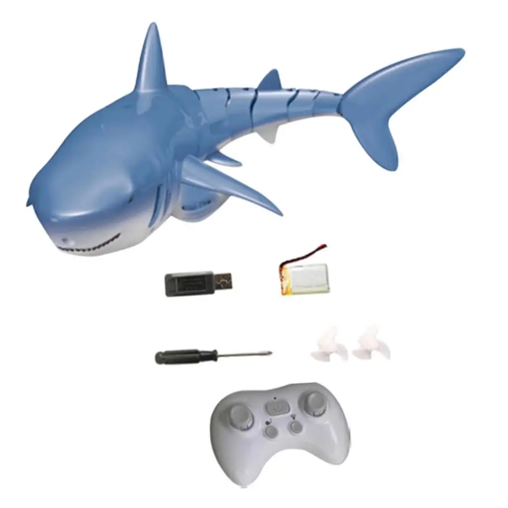 RC Remote Control 2.4G 4CH Simulation Shark Toys Swimming Pool Bath Tub