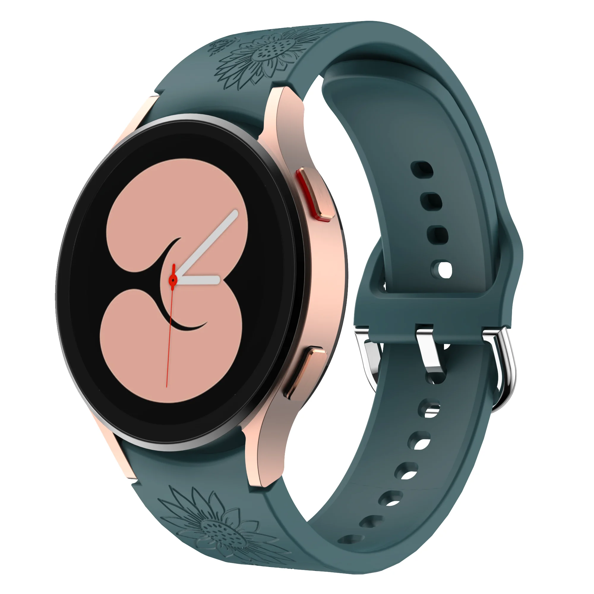 Sunflower Printed strap for Samsung Galaxy Watch 4 40mm Watch 6 40mm No Gaps Engraved Strap Watchband Accessories Original band image 2