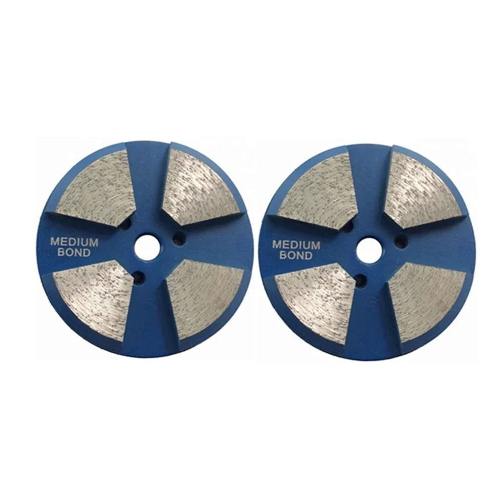 Diamond Grinding Disc 3 Inch Polishing With Four Segments For Rough Concrete Terrazzo Floor 9PCS