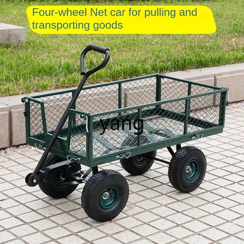 CX four-wheel trailer pulling goods flatbed truck net handling load household truck silent