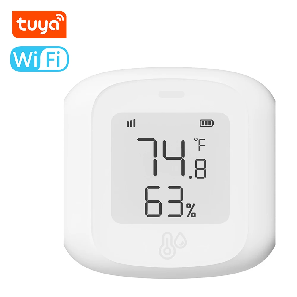 

Tuya WiFi Temperature and Humidity Tester Mobile APP Remote Control Smart Temperature and Humidity Meter Smart Home Equipment