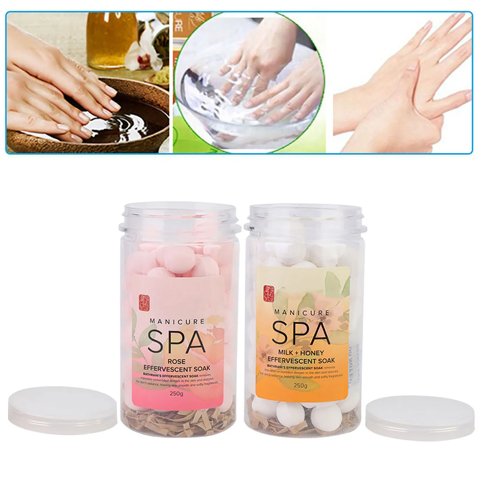 Nail Manicure SPA Effervescent Soak Ball Remove Dead Skin Cuticles Moisturizing Tender Skin Nail SPA Effervescent Soak Ball