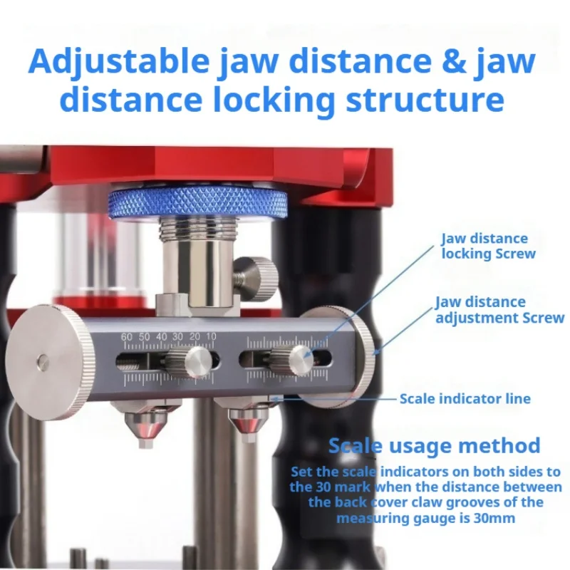 2-in-1 Watch Back Case Opener Press Machine Aluminum Alloy Watch Repair Tool for Watch Back Cover Remove & Sealing