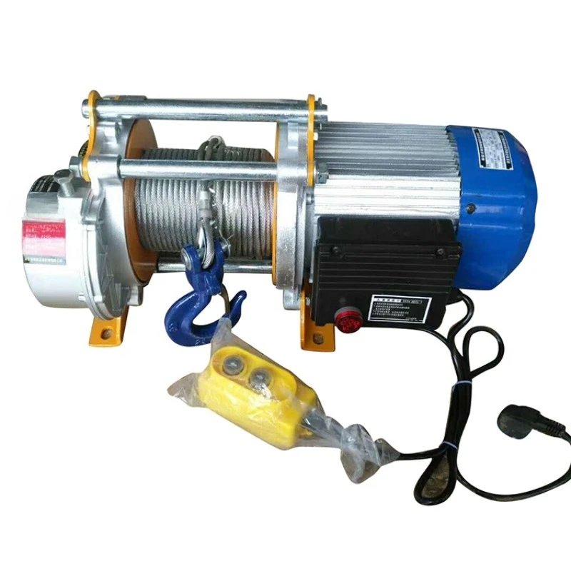 Cable Mini Hoist Winch Factory Lift Mini Portable Mobile Winch Pure Copper