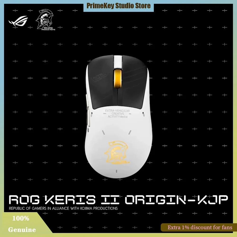 ROG Keris II Origin-KJP Wireless Tri-Mode Esports Gaming Mouse 42000DPI 63g Lightweight Aura Sync RGB for Death Stranding MGS