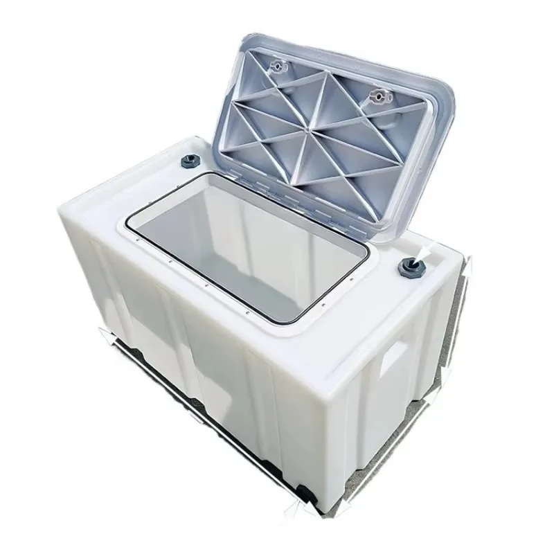 200L180L Oxygenated Fish Tank, Integrated Aquatic Product Transport Box, Trunk Sealed, Fish Loading, Flip Lid Water Tank