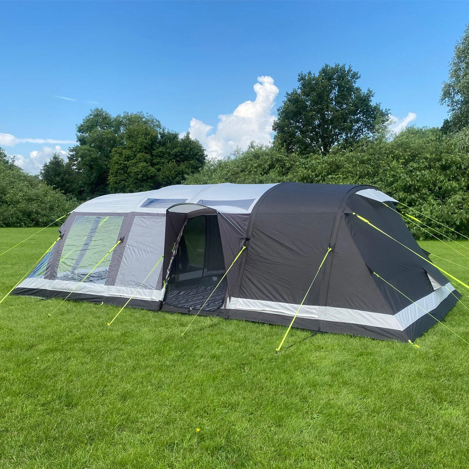 

Hot sale!Factory Outdoor Camping Largest 3 Bedroom Family Tunnel Blow up Tent 6 Person Inflatable Air Tent