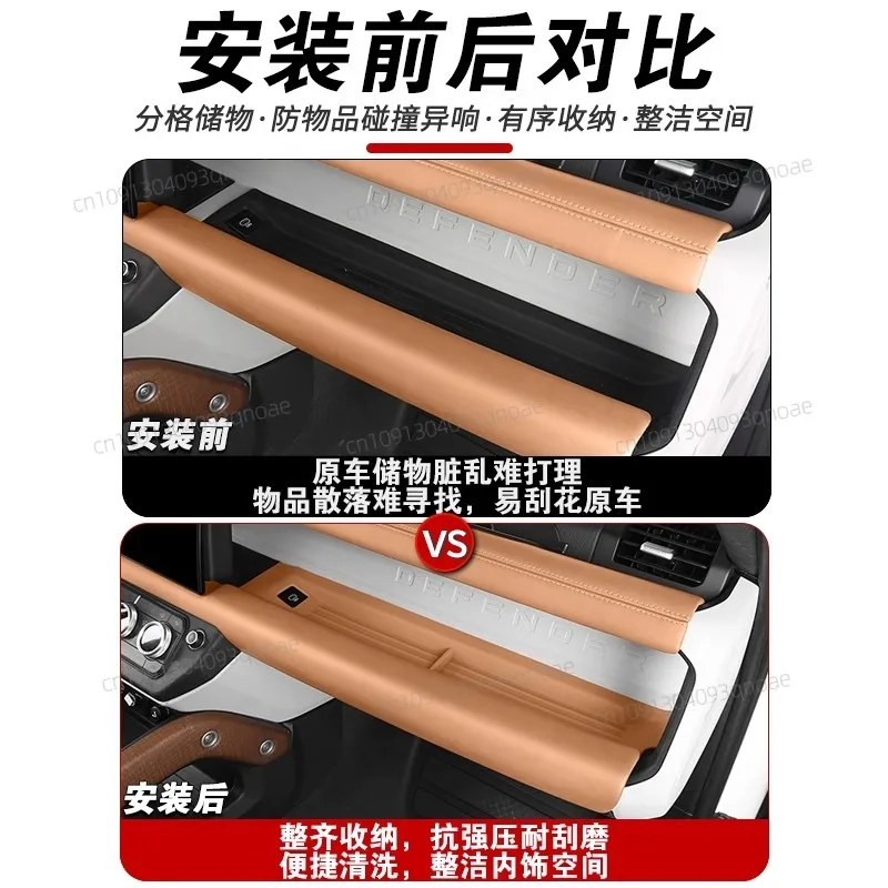 Center console passenger storage mat for Land Rover Defender 90 110 130 2020 to 2025 Defender Accessories