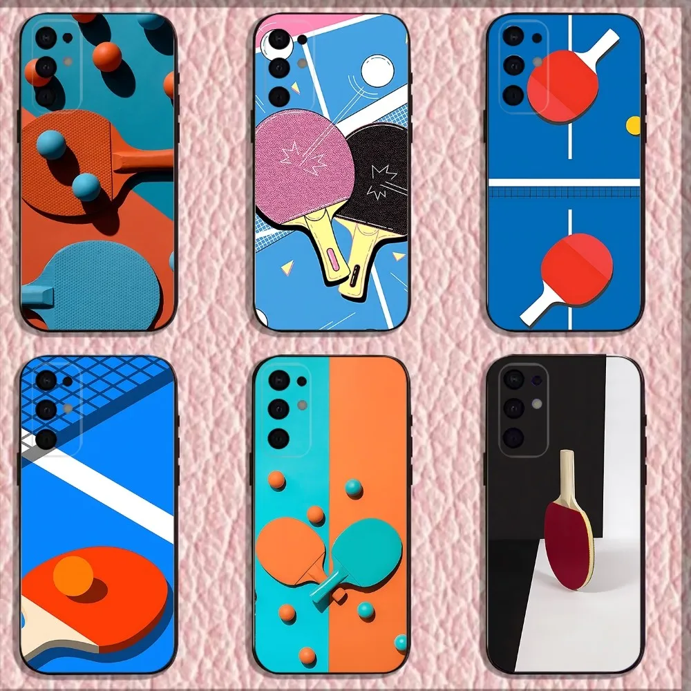 

Table Tennis Racket Ping Pong Phone Case For Samsung S25,S24,S21,S22,S23,S30,Ultra,S20,Plus,Fe,Lite,Note,10,9,5G Black Cover