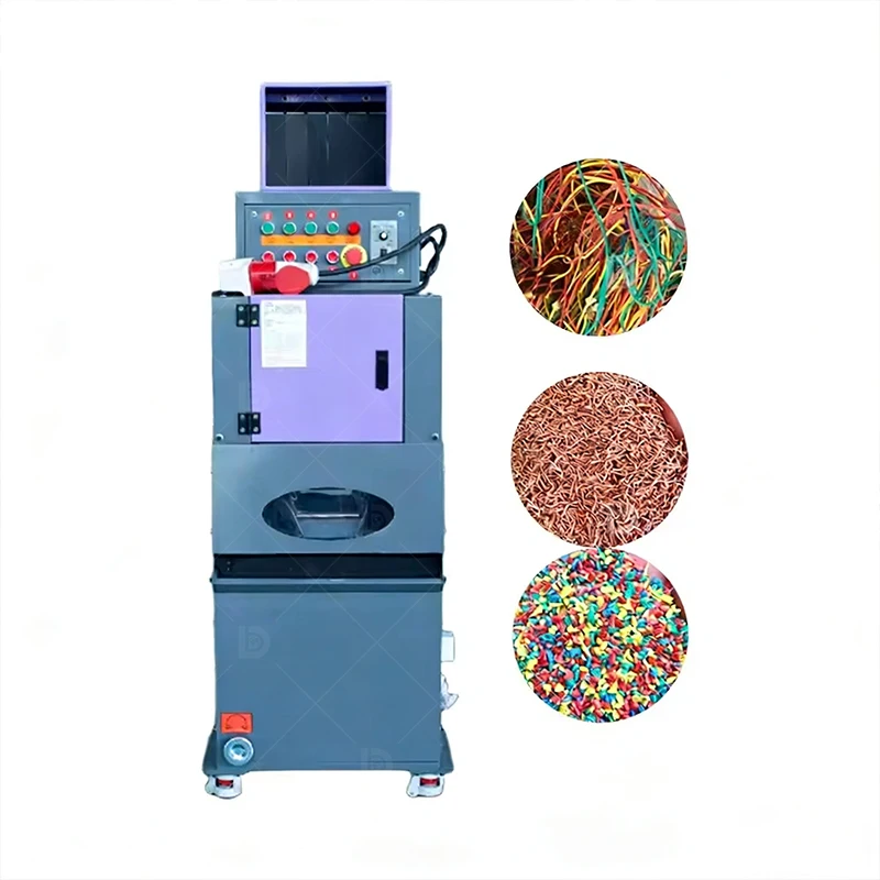 Hot Seller Mini Copper Cable Wire Granulator Scrap Metal Shredder Recycling Machine Super Market Equipment 20~40KG/hr
