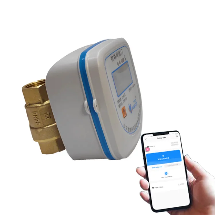 Válvula de agua inteligente de 3/4 pulgadas, interruptor de válvula inteligente Wifi, válvula de riego Wifi inalámbrica para hogar inteligente