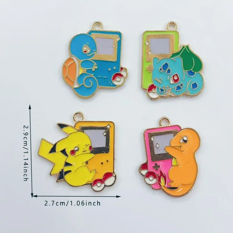 10pcs alloy drip oil cartoon game pendant, DIY jewelry making earrings, keychain accessories image 6