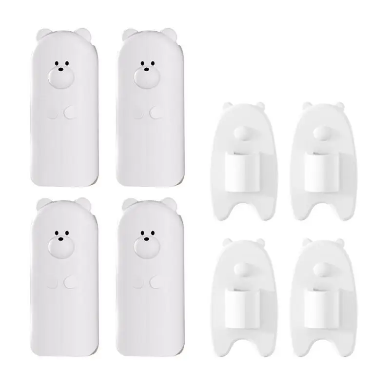 U13F 4 قطعة واقي قرص الباب الأمن فنجر الحماية الباب السدادات سلامة الطفل قفل الباب الحرس الكرتون الدب فنجر حامي #2