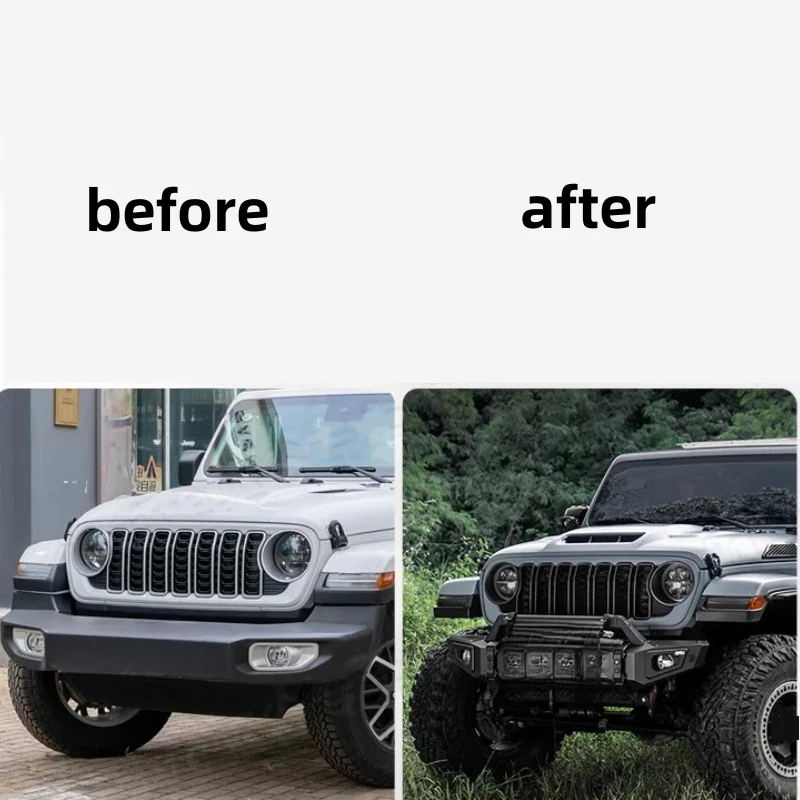 

Wrangler JL 2018-2024 Front Bumper Protective Exterior Auto Parts