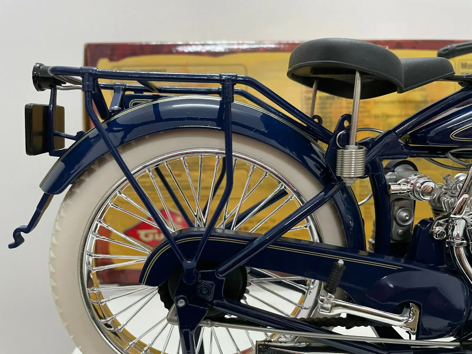 GuiLoy-Modelo de Metal Fundido, Escoteiro Indiano, 1920 Motocicletas, Escala 1:6, Novo na Caixa