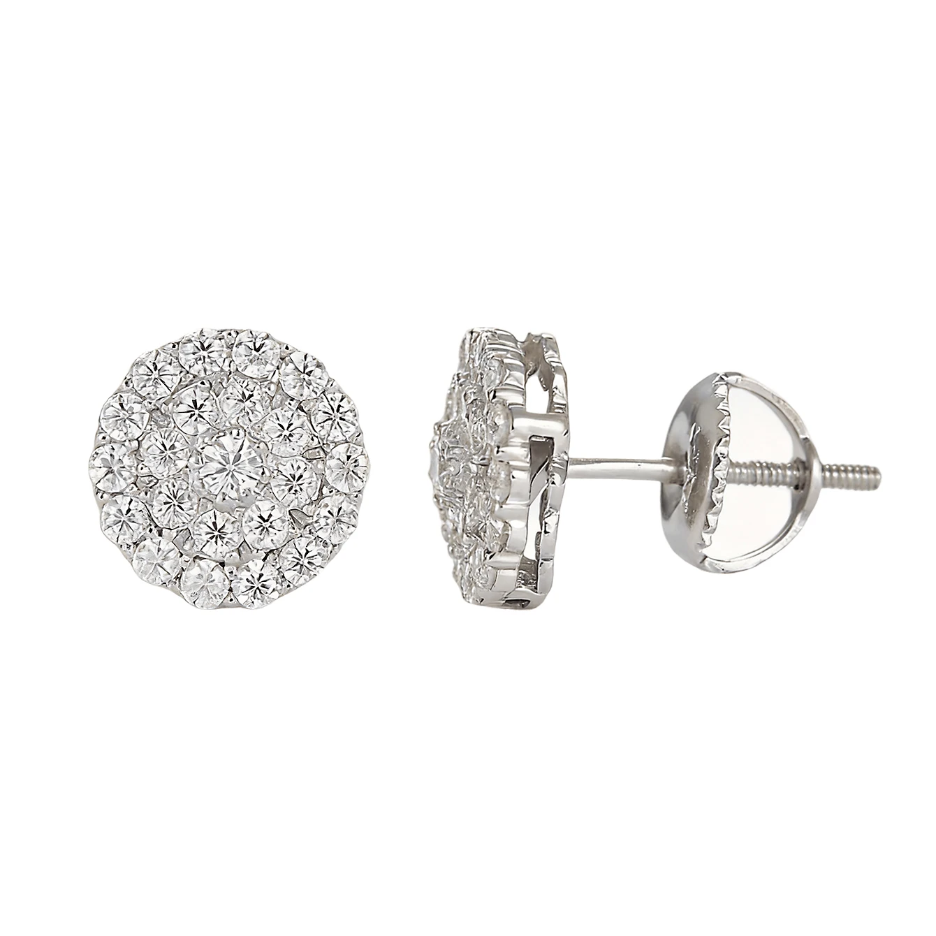 

Round Moissanite Earrings 925 Sterling Silver Stud Earring for Women with Gra Certificate New 2025