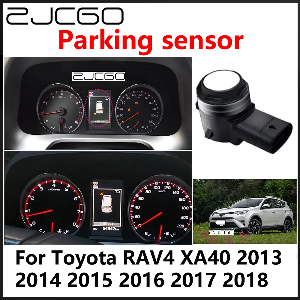 

ZJCGO OEM Front Rear Reverse Parking Sensor PDC Car Reversing AID System For Toyota RAV4 XA40 2013 2014 2015 2016 2017 2018