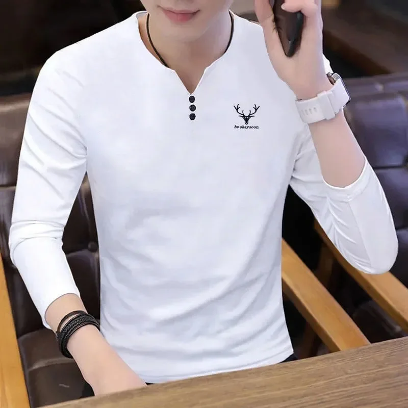 

Fashion Trends Printed Base Layer Men's T-shirts Casual Tops Regular Fit Male Pullover Social Xxl Luxury 2025 Sweatshirt Sale