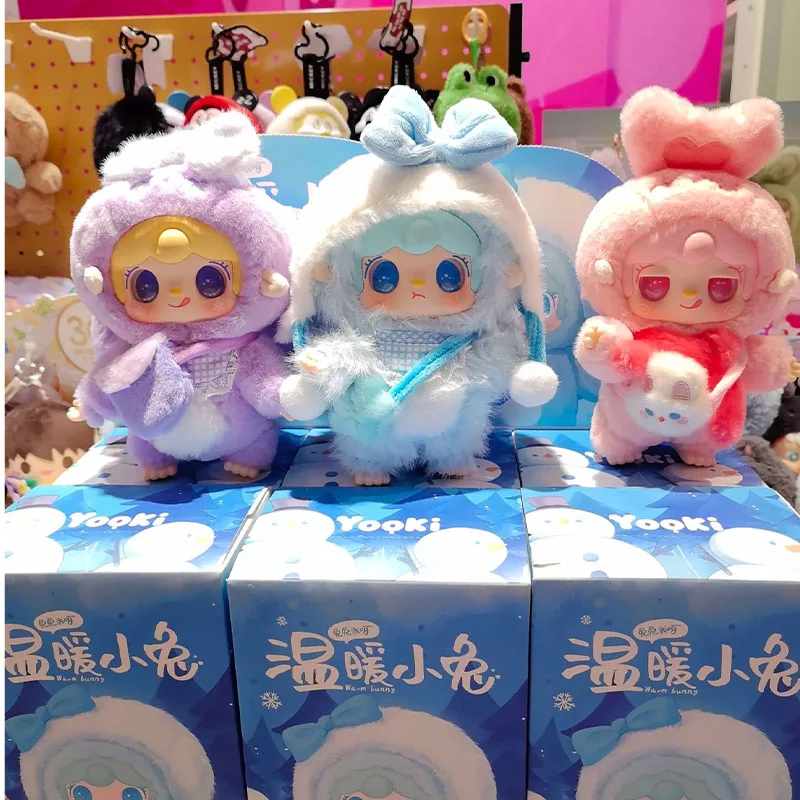 

Hot Genuine Yooki V3 Warm Bunny Series Vinyl Plush Pendant Blind Box New Mystery Box Lovely Rag Doll Toys Girls Birthday Gift