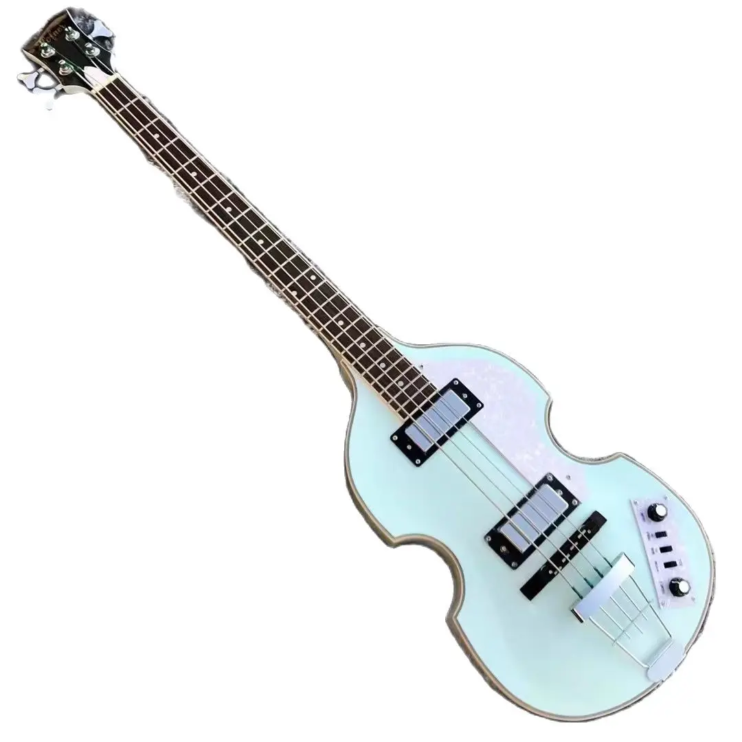 light green Hofner Violin bass jade tuners Hofner High-BB electric bass BB2 ignition bass guitar in stock free shipping