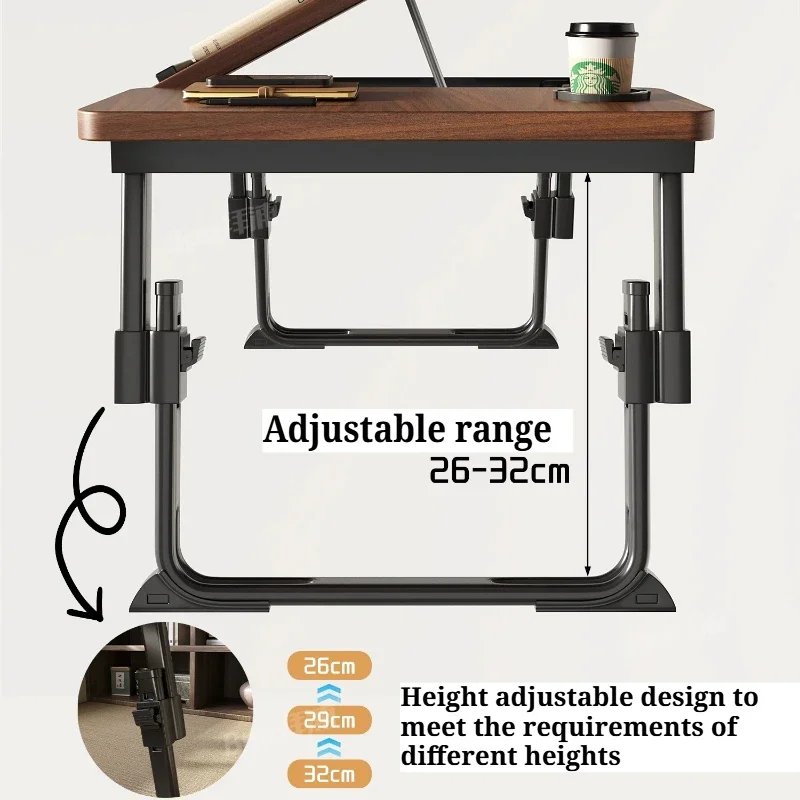 &Home Office Desk Folding Bedroom Students Adjustable Height Study Computer Table Portable Working Mesa Escritorio Home Furnitur