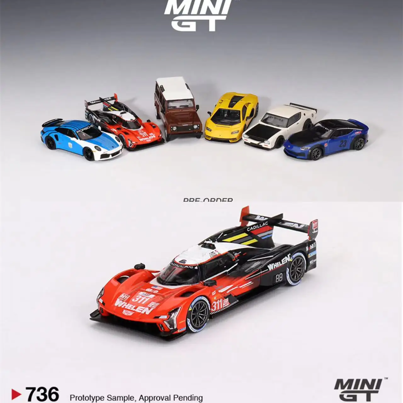 MINIGT 1:64 Toy Model Car Cadil V-Series.R #311 Action Express Racing Alloy Sport Vehicle #MGT00736