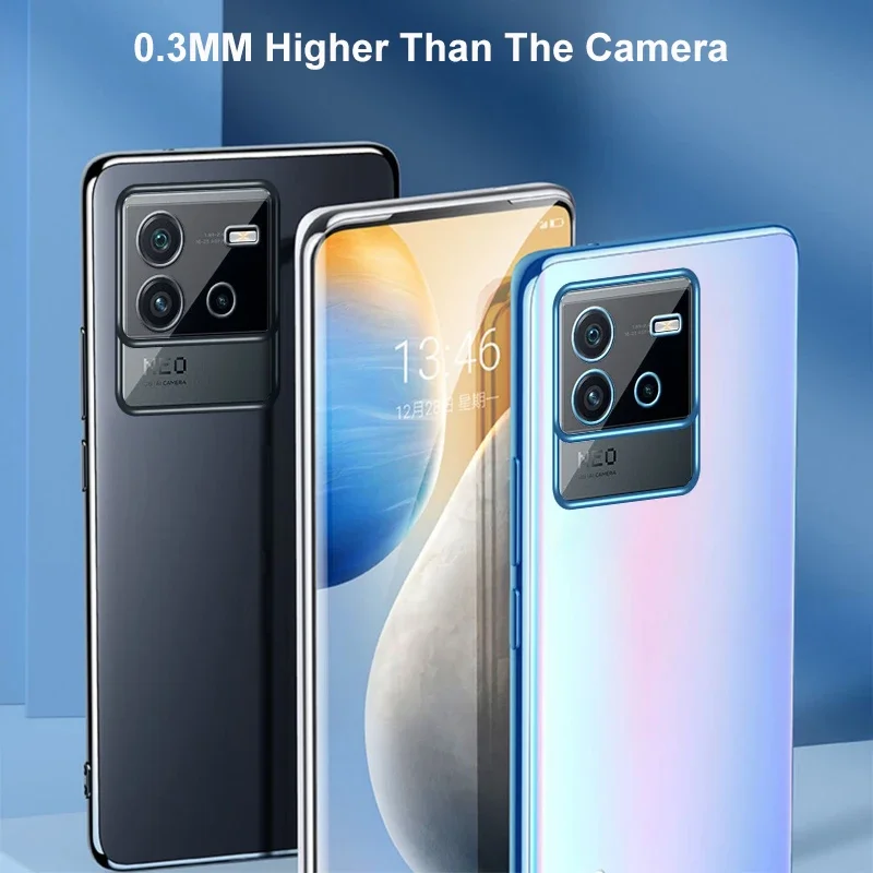 Transparent Silicone Case For Vivo iQOO Neo 6 3 5 Lite 5S Back