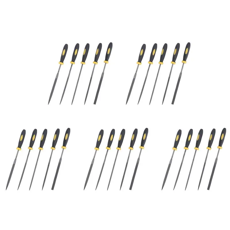 25 Pieces Professional Technical Diamond File 3X140mm Raft Needle Metal Cutting Tool Glass Metal Stone Carving-B51B