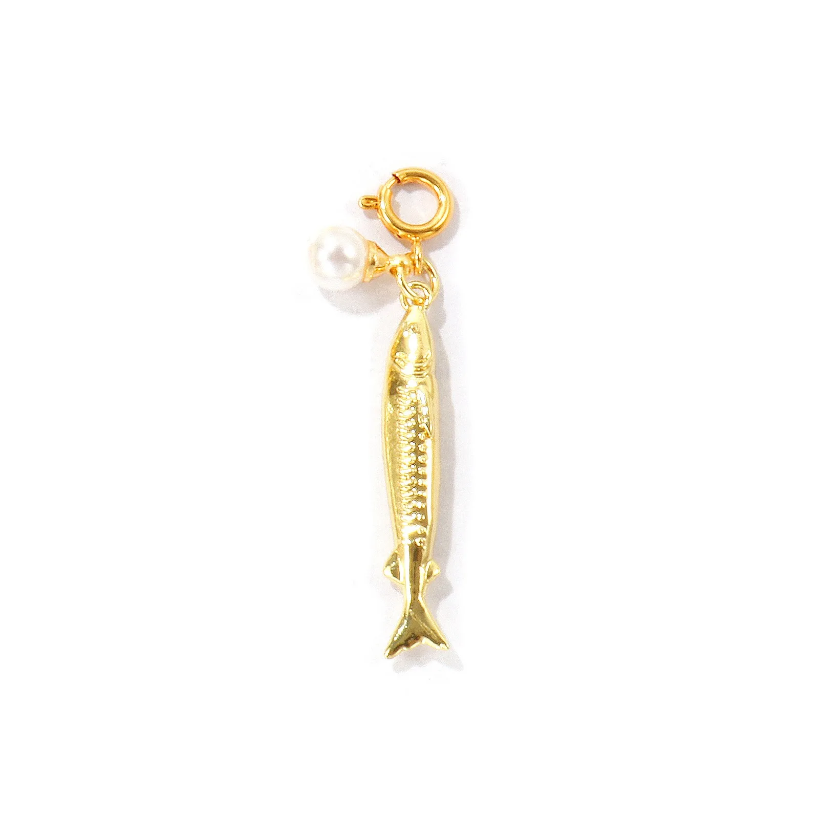 1 Stück Messing-Anhänger 18K Vergoldet mit Federringverschluss Bikini-Deko Fisch Seestern Sonne Anhänger DIY Halskette für Damen Schmuck – Detail 7