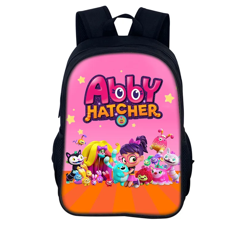 Abby Hatcher Bookbag กระเป๋าเป้สะพายหลังโรงเรียน 3D พิมพ์ Oxford กันน้ําชาย/หญิงกระเป๋าเป้สะพายหลังนักเรียน