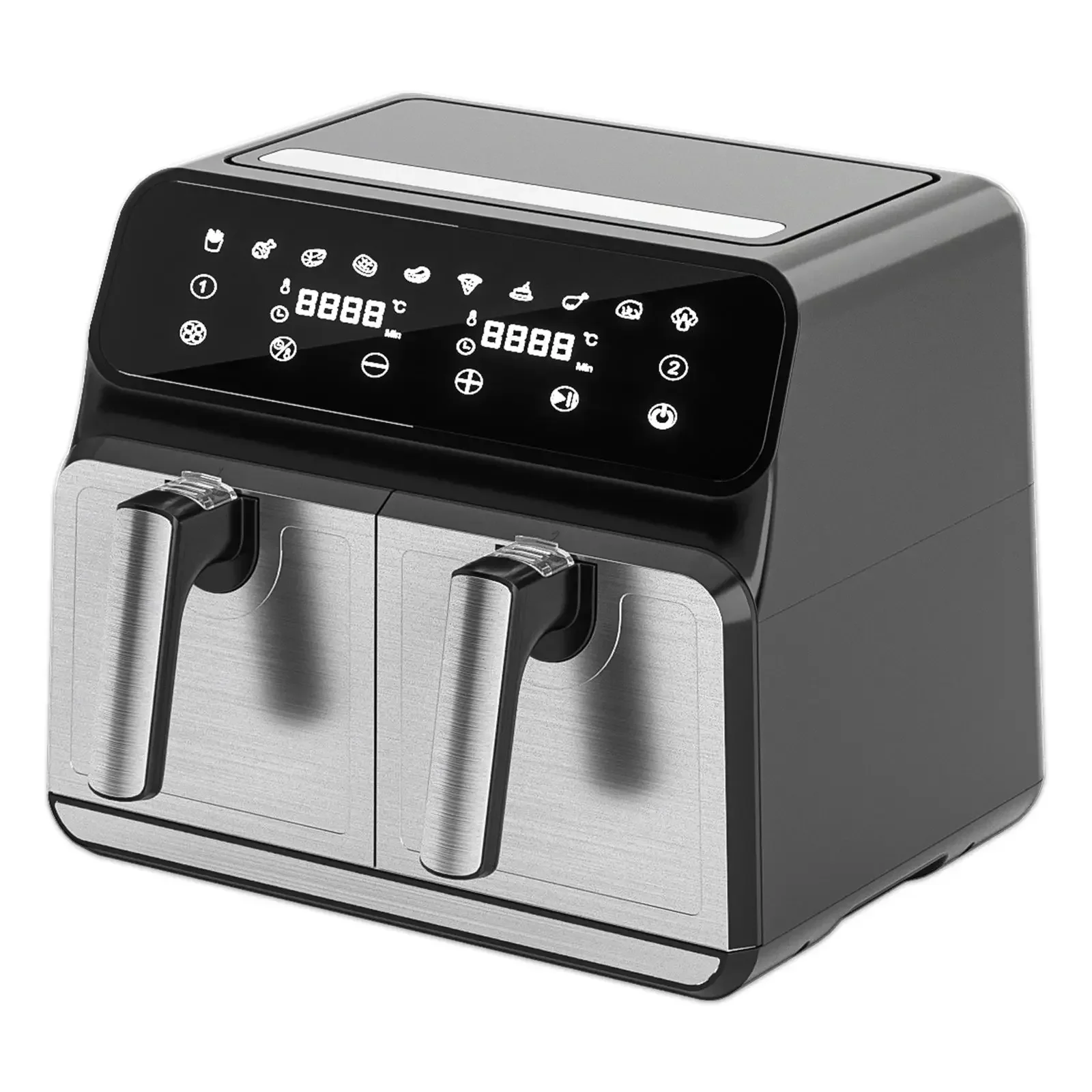 Multifunction Digital Air Fryer with 2 Independent Baskets, 4-in-1, 4-in-1