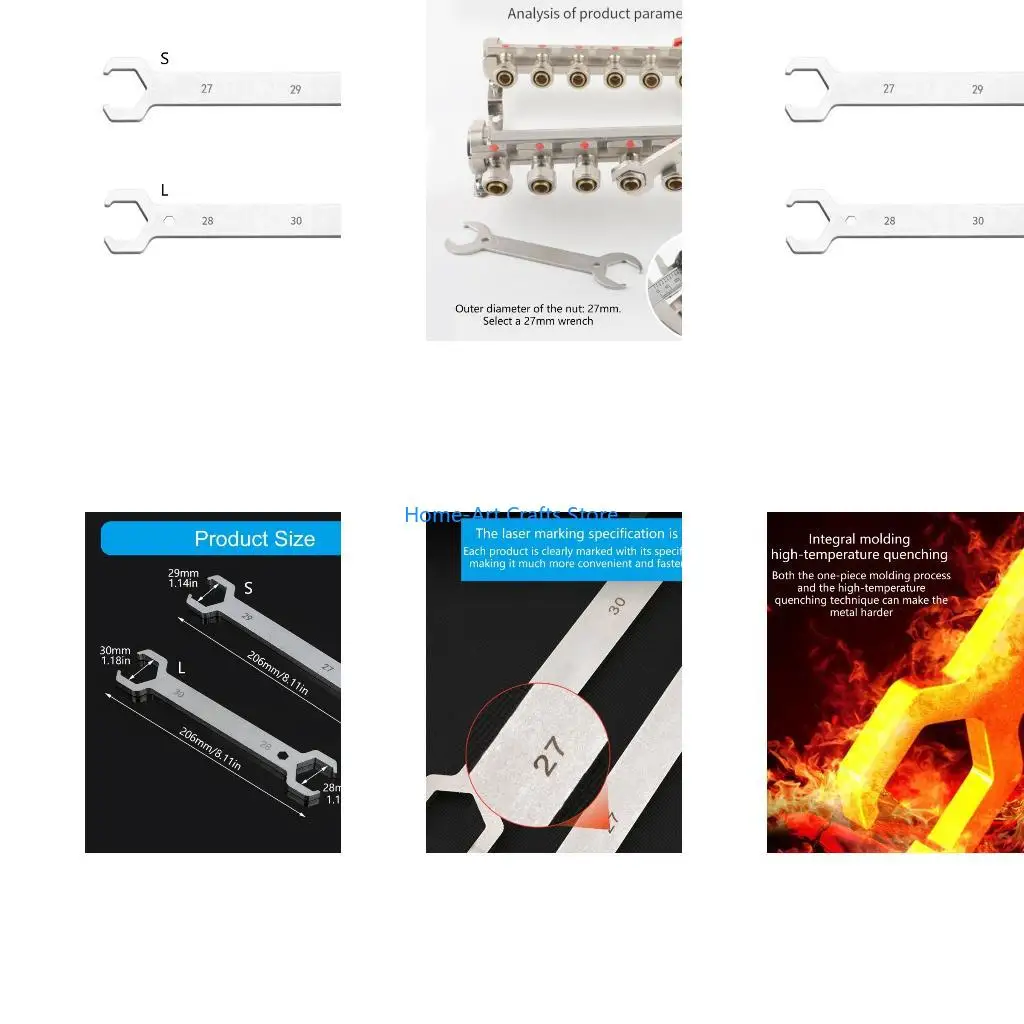 Y3NA Double Open End Wrench Suitable for Underfloor Heating Manifold Valves Maintenance in Home and Construction