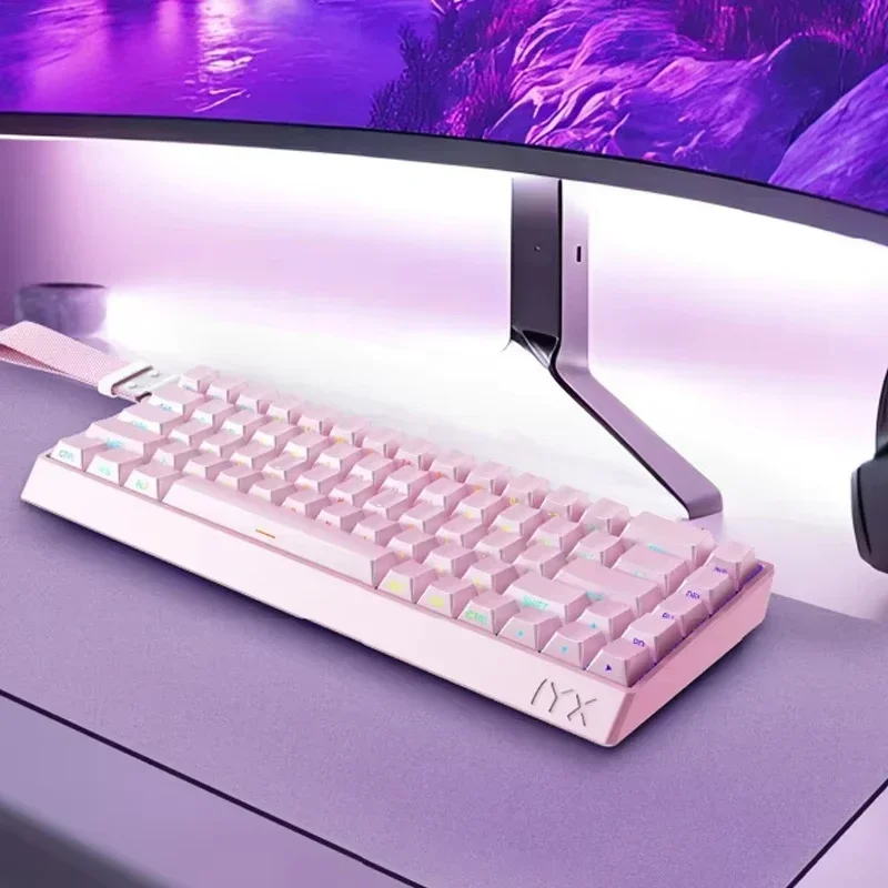 IROK IYX Mu68Pro السلكية 8K التبديل المغناطيسي لوحة المفاتيح سبائك الألومنيوم الساخن مبادلة الرياضة الإلكترونية لوحة المفاتيح الميكانيكية ملحقات الكمبيوتر المحمول ​