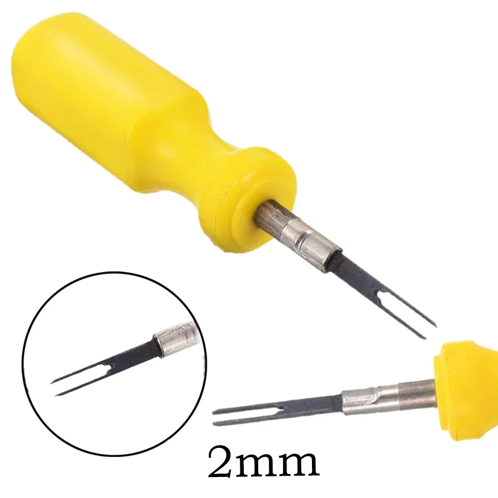 2mm Car Plug Terminal Removal Tool Key Pin Extractor Puller 2mm 2mm Electrical Wire Connector With Handle Automotive Repair