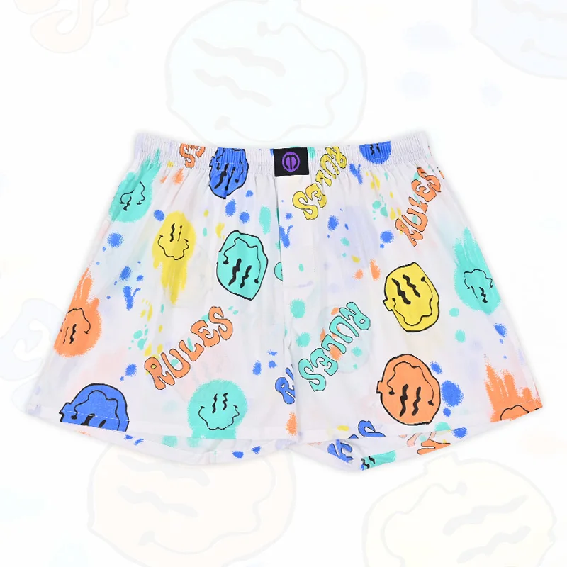 

Colorful Smiling Face Pure Cotton Underwear Pattern For Men And Women Pattern Comfortable Breathable Shorts For Home Leisure