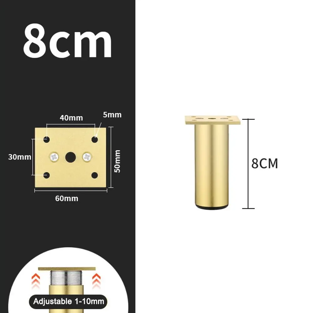 

Aluminium Alloy Furniture Legs Replacement Adjustable Cabinet Legs Anti Scratch Wear-resistant Nightstand Storage Box Leg