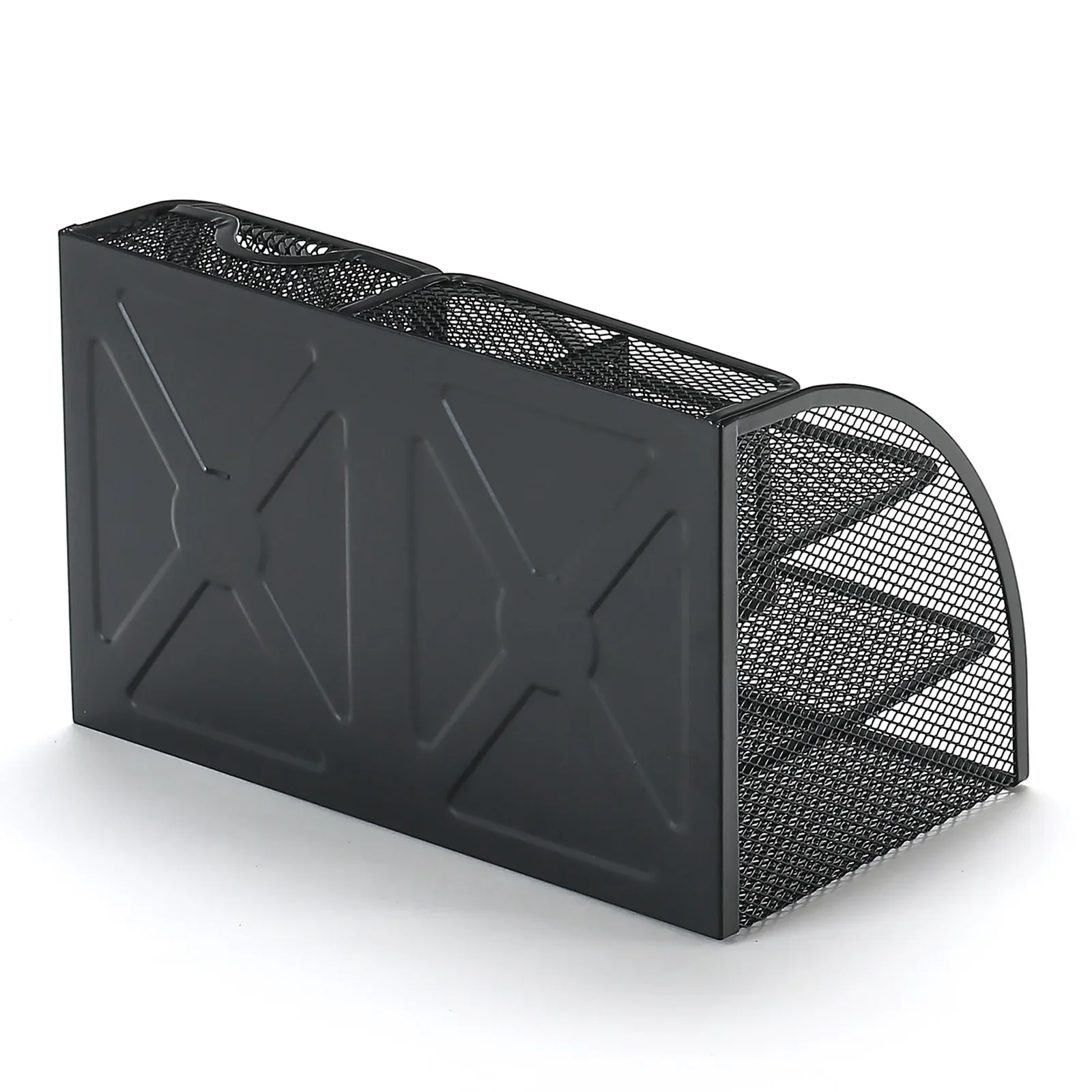 1pc Pen Holder Large Capacity Metal Desktop Storage Box For Office And School Supplies  JJ1857 HF