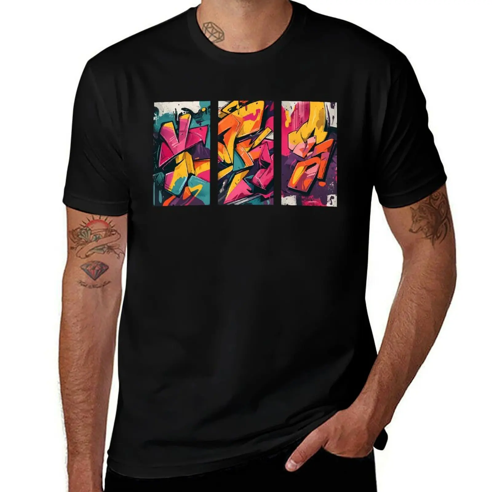 

Set of posters in graffiti style T-Shirt shirts graphic oversized graphic tee sweat cotton graphic tees men t shirts