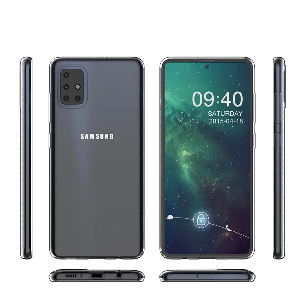 Klare Hülle für Samsung Galaxy A71, transparente, weiche Silikon-TPU-Handyhülle für Samsung A71, 4G-Rückseite, A71, A71, 5G, klare Hülle – Detail 2