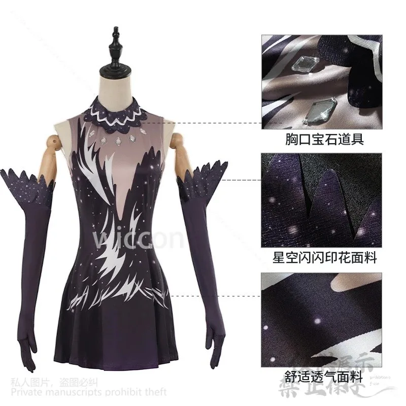 

COSda@Anime Medalist Cosplay Kamisaki Hikaru Costume Skating Outfit Dress Gloves Dancing Clothes Sexy Kawaii Jirai Kei Wigs Cust
