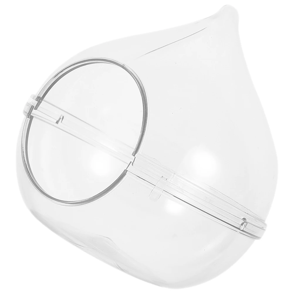 

Hamster Bath Transparent Sand Bathroom For Small Animals Cage Accessories Pet Grooming Bathtub Tool