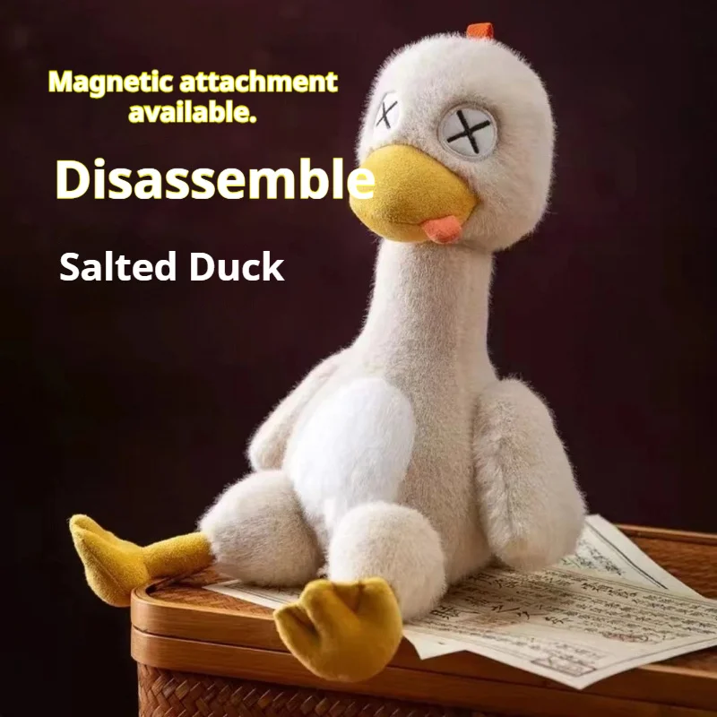 

Magnetic Salt Water Duck Figurine Toy Cute Disassemblable Plush Doll Funny Commemorative Gift Internet Celebrity Stuffed Animal