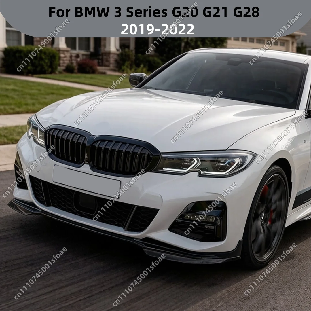 

Bumper Lip Spoiler For BMW 3 Series G20 G21 G28 330d 2019-2022 Cover Canards Car Front Bumper Splitter Diffuser Body Kit tuning