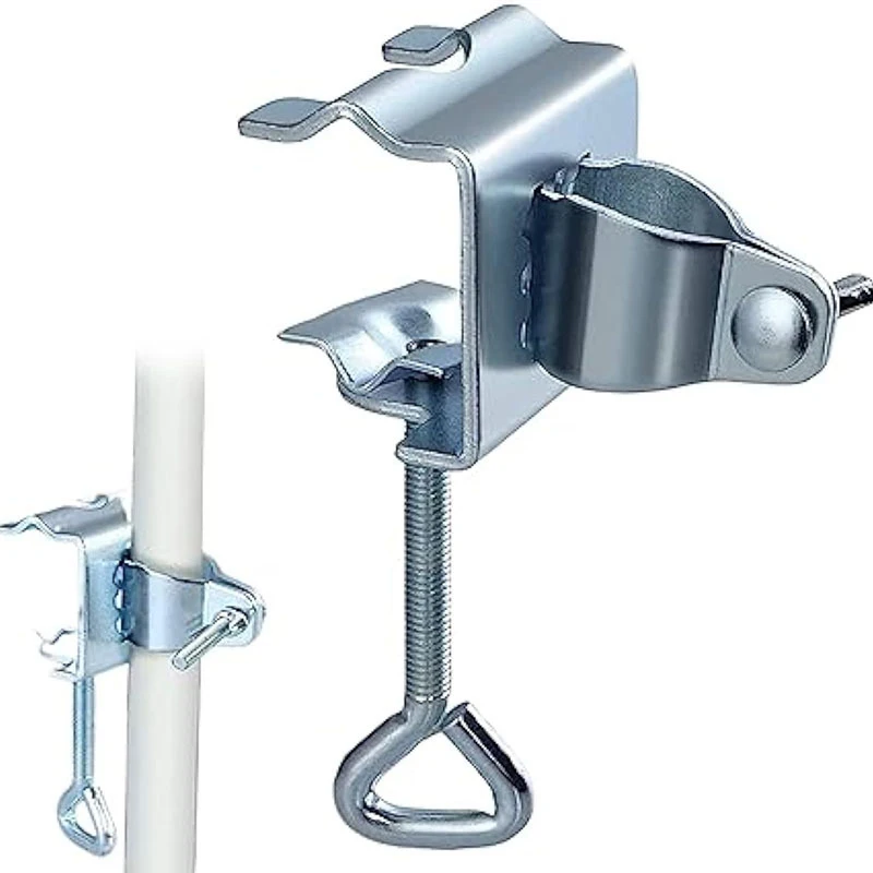 

1Pc Courtyard Umbrella Stand Clamp Heavy Duty Metal Umbrella Holder Ajustable Outdoor Umbrella Base And Mount Chair Clamp