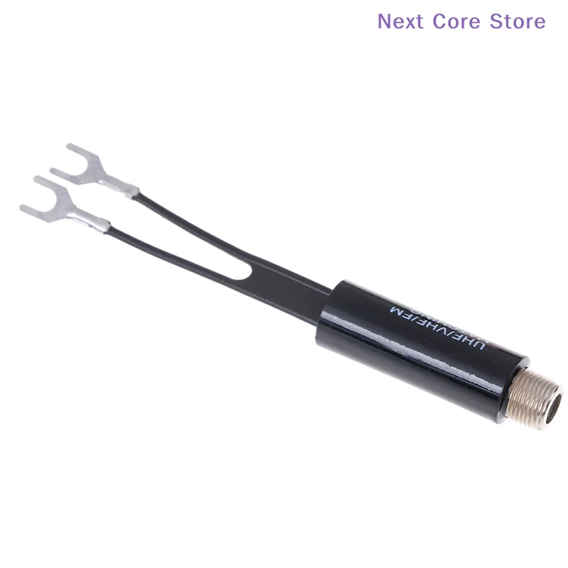 [NC]2Pcs UHF/VHF/FM/TV F Cable 75-300   Antenna Matching Transformer Adapter[NC]