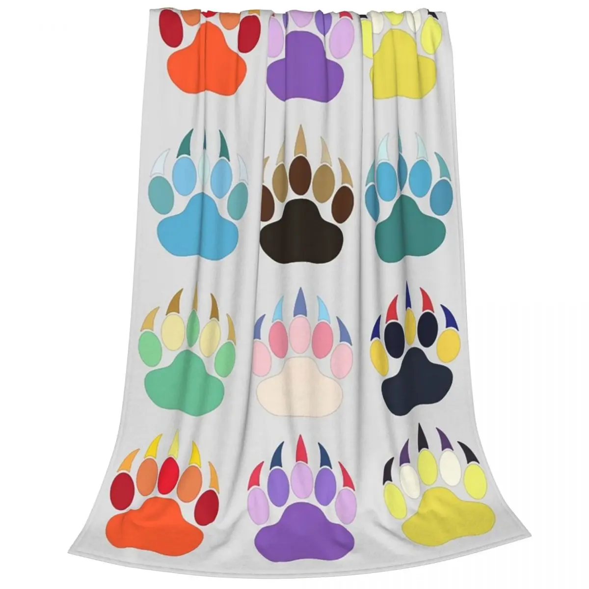 Evolution Paws Blankets Fleece Super Soft Sofa Throw Blankets For Home Bedroom Travel Throws Bedspread Quilt