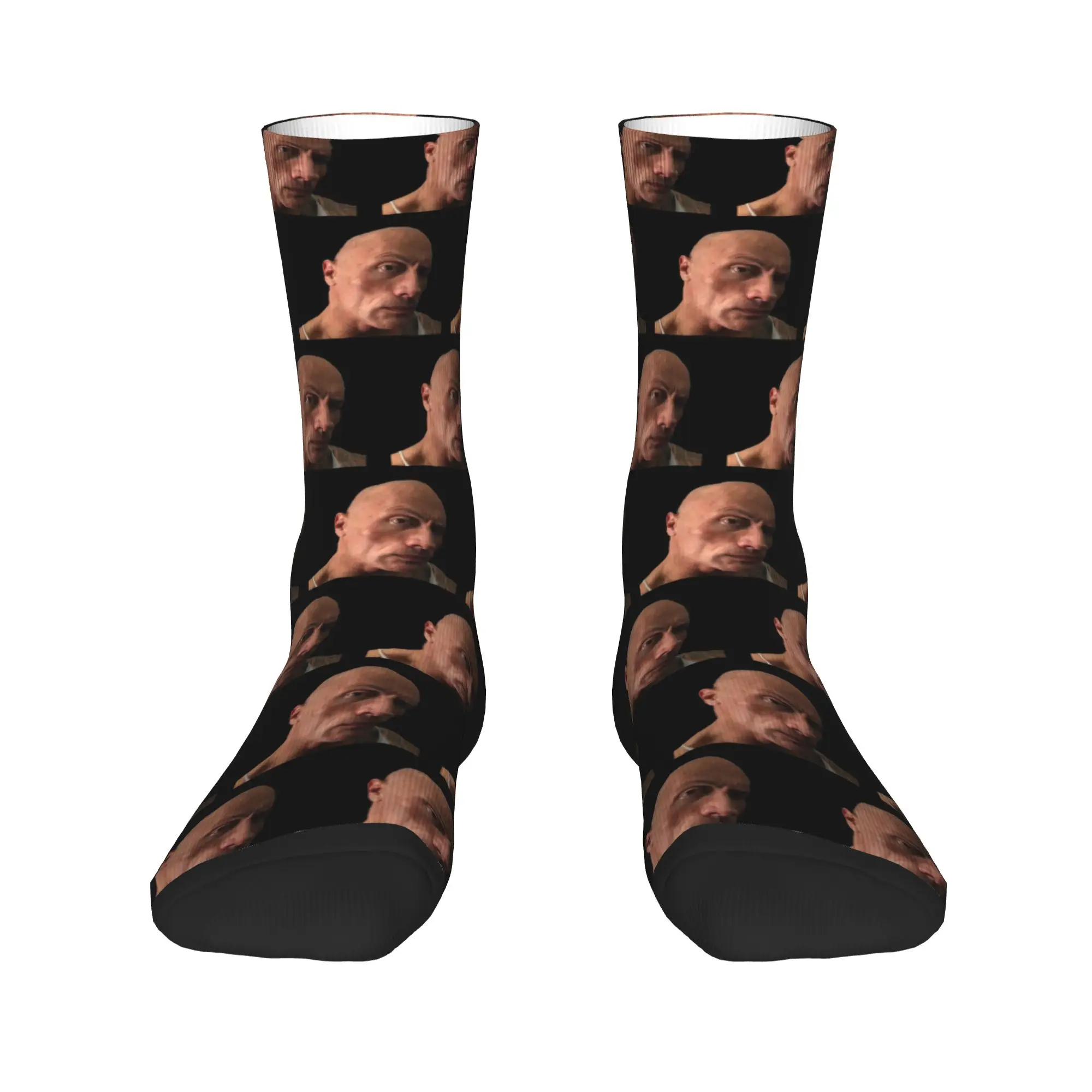 

Мужские носки с забавными бровями Dwayne The Rock Johnson, унисекс, Kawaii, весенне-летние, осенне-зимние носки, женские носки